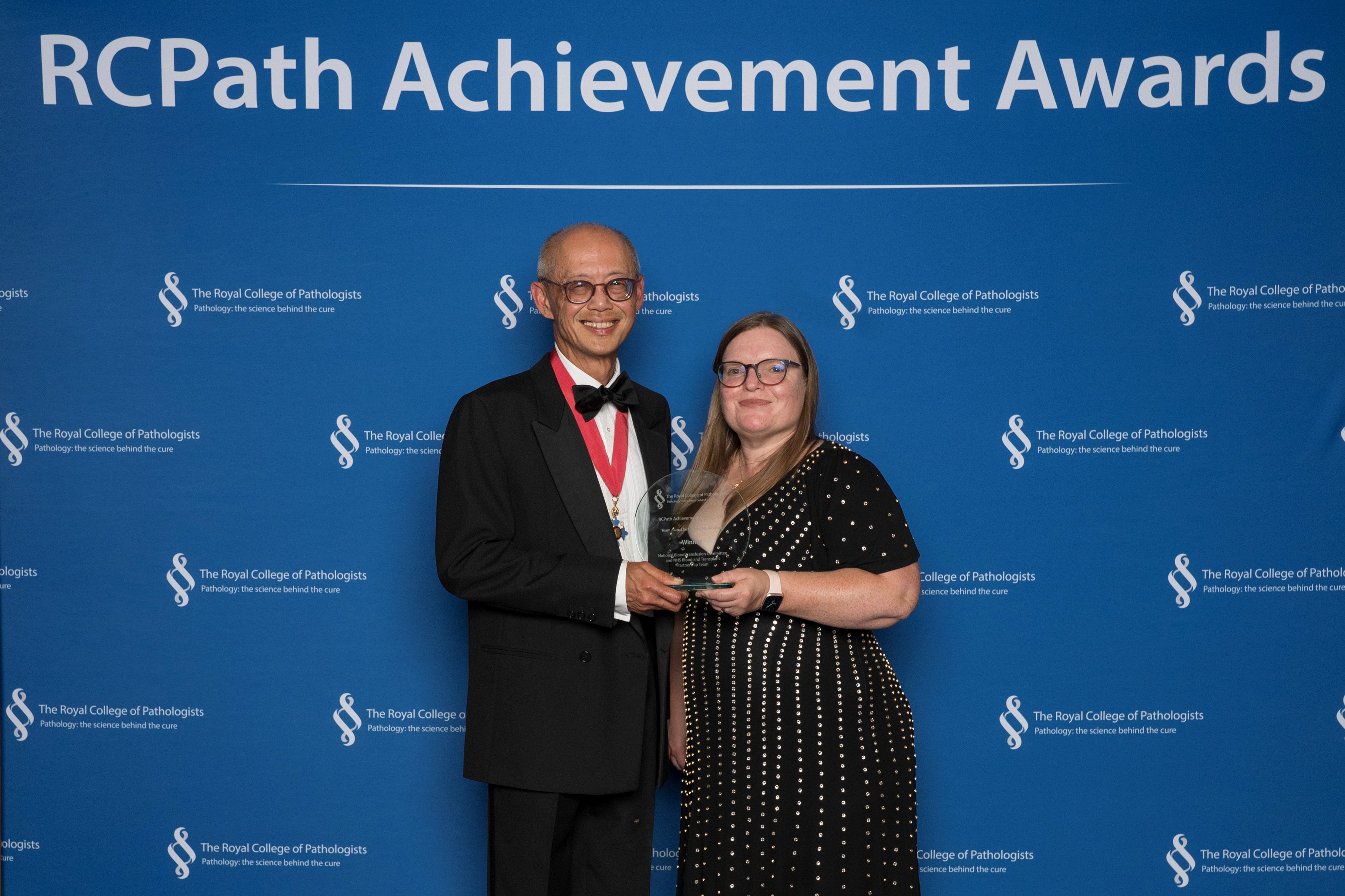 Cheng-Hock Toh and Lise Estcourt at RCPath Achievement Awards